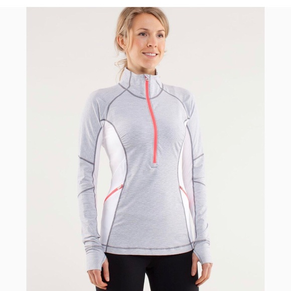 lululemon athletica Sweaters - Lululemon Run: Wild 1/2 Zip Wee Stripe Size 4